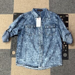 Denim Button-Up Shirt